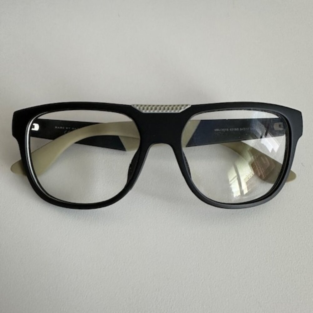 Marc By Marc Jacobs Black.Gray Acetate Rubber Glasses MMJ357/S 54 17 140